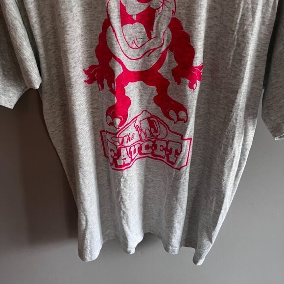 Tazmanian Devil T-Shirt The Beer Faucet Grey with Pink Logo Size L - Picture 6 of 7